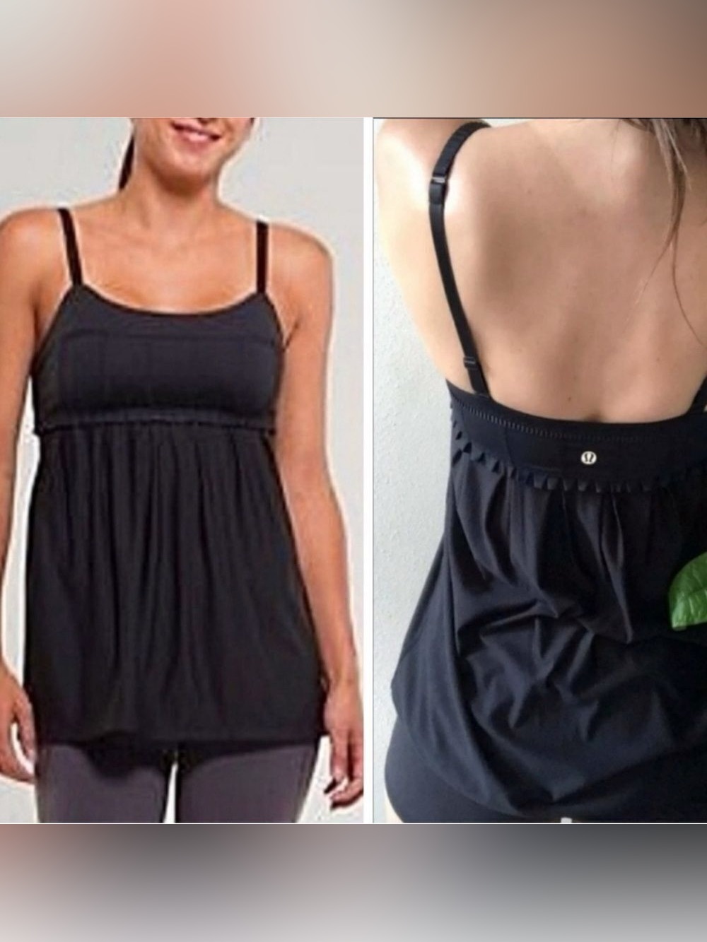 Lululemon Pritti Ruffle Babydoll Tank Top - vintage style!